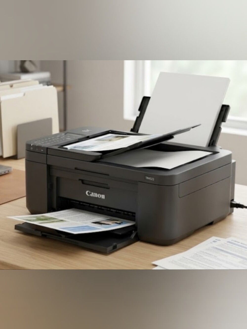 Canon PIXMA TR4522 Wireless All-In-One Inkjet Printer | Includes Black&Color Ink